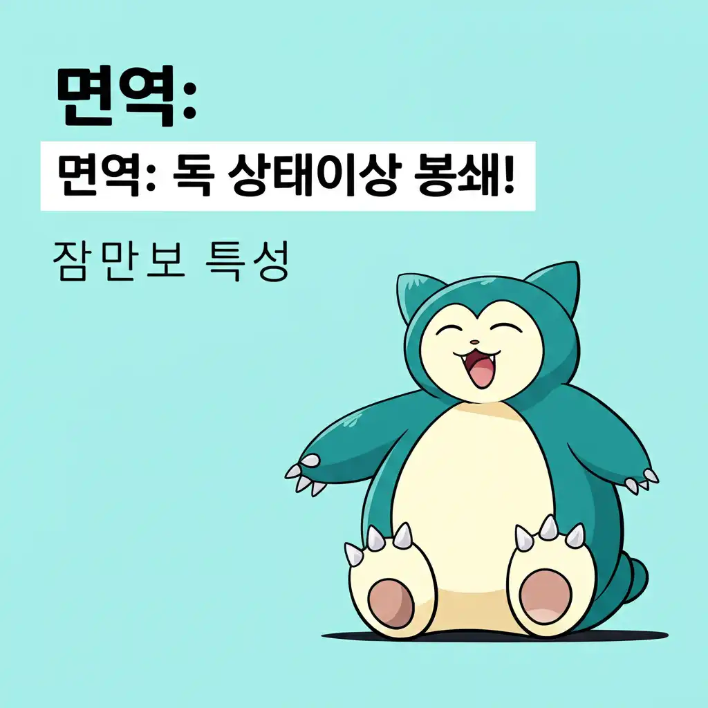 잠만보특성_immunity