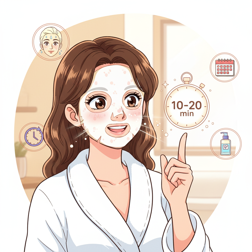 올바른 마스크팩 사용 시간