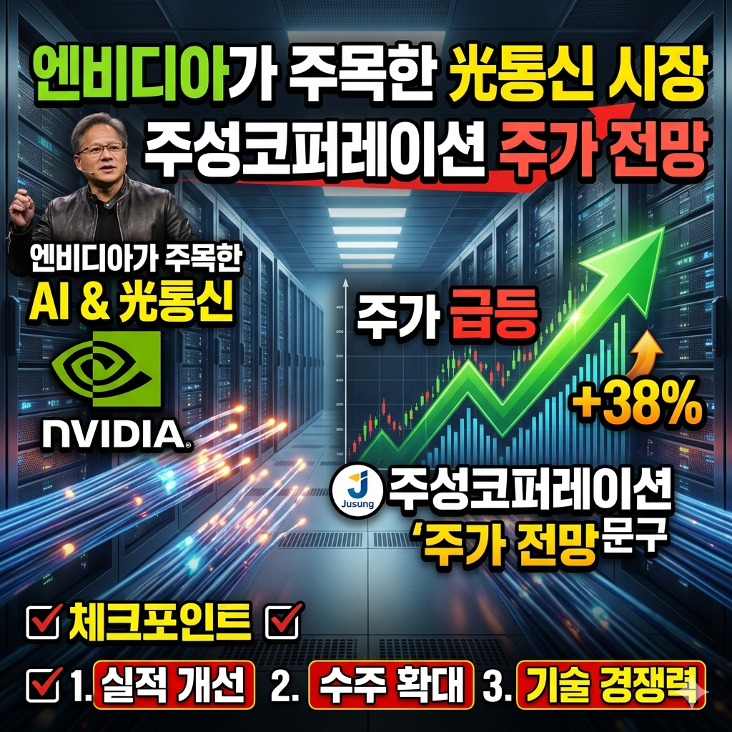 엔비디아가 주목한 광통신 시장, 주성코퍼레이션 주가 전망과 체크포인트