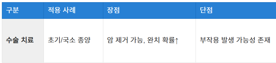 수술 치료