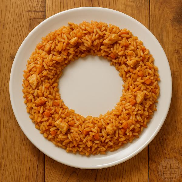 전자렌지 음식 데우기 가운데 비우고