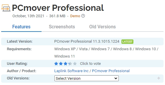 PCmover-Professional
