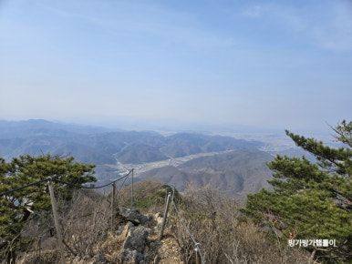 고대산 능선에서 바라본 전망
