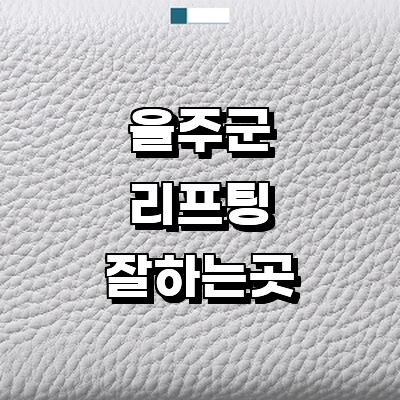 울산 울주군 리프팅 병원