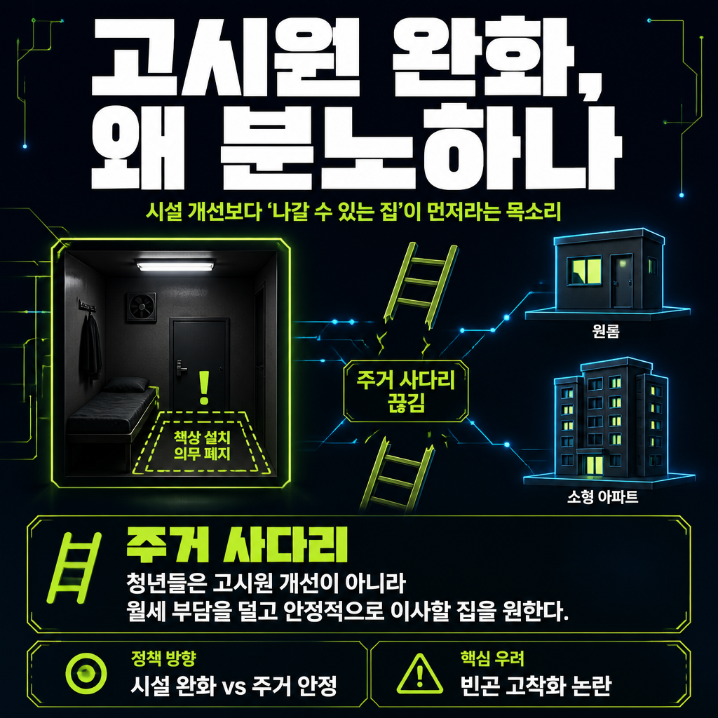 고시원 완화, 왜 분노하나