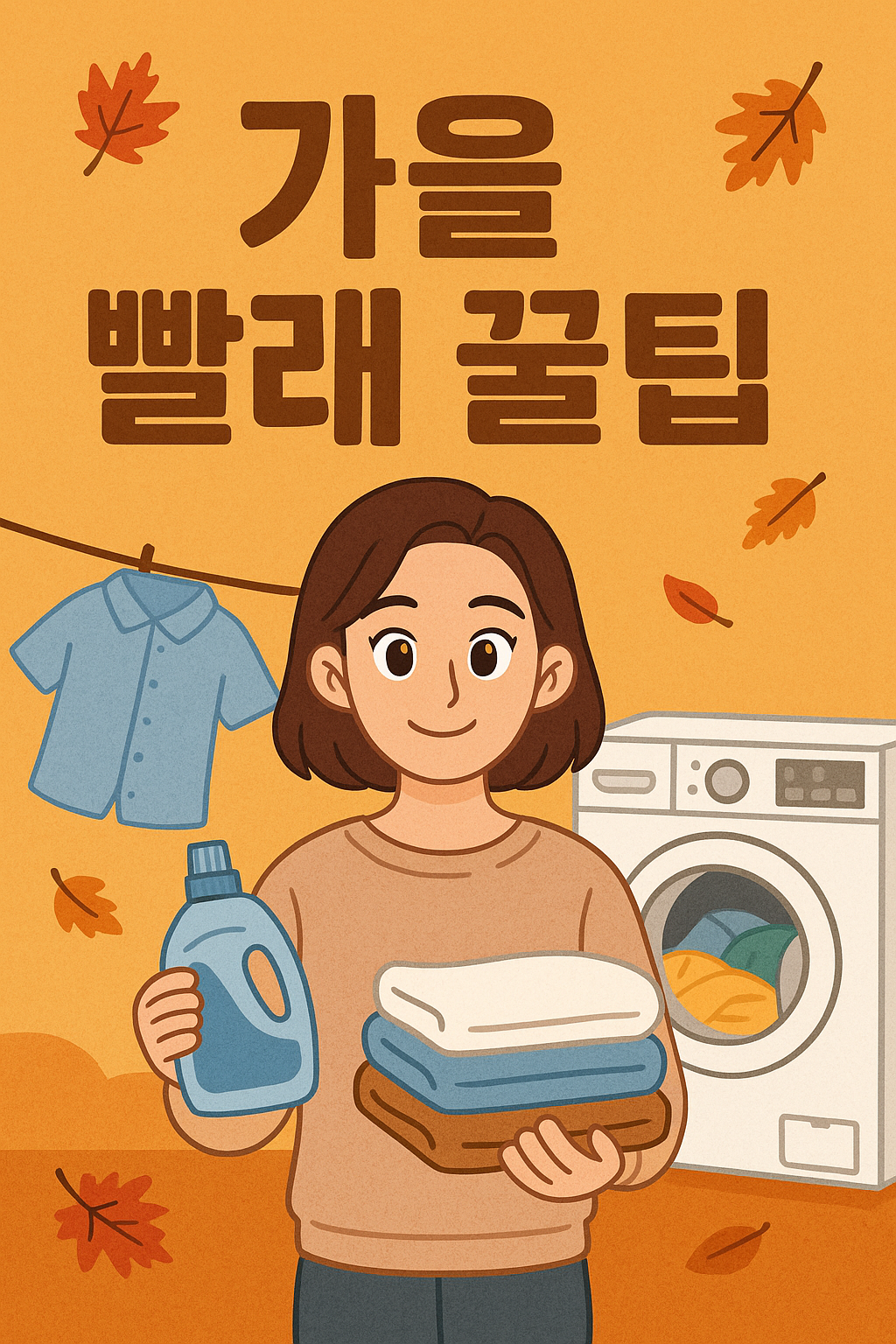 가을철 빨래 건조 꿀팁 + 냄새 안 나게 하는 법