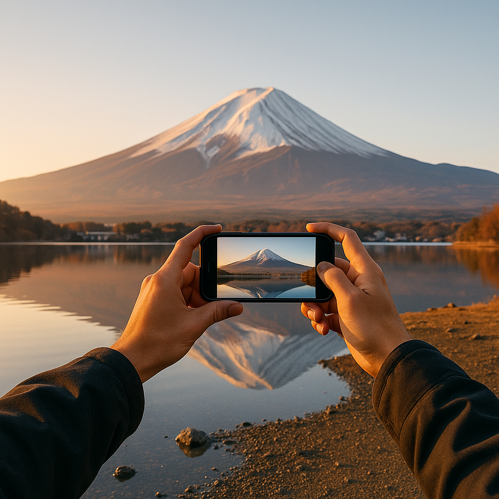 스마트폰으로 여행 인생샷