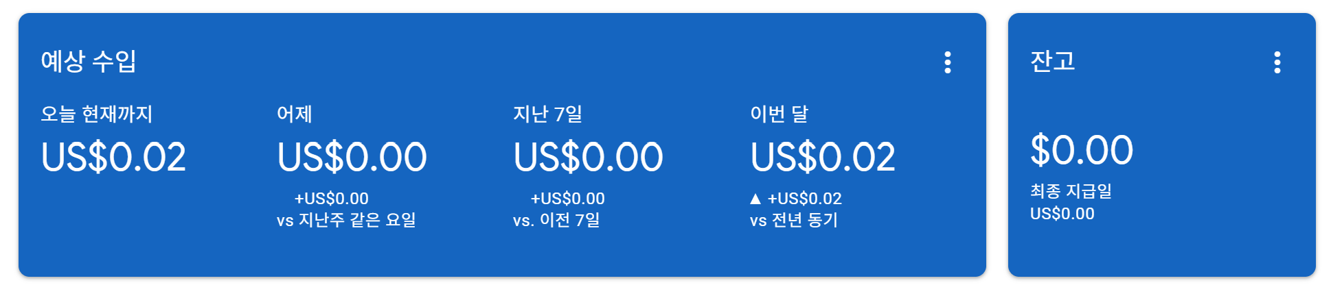 Bodynal의 애드센스 승인 19시간 뒤 애드센스 수익