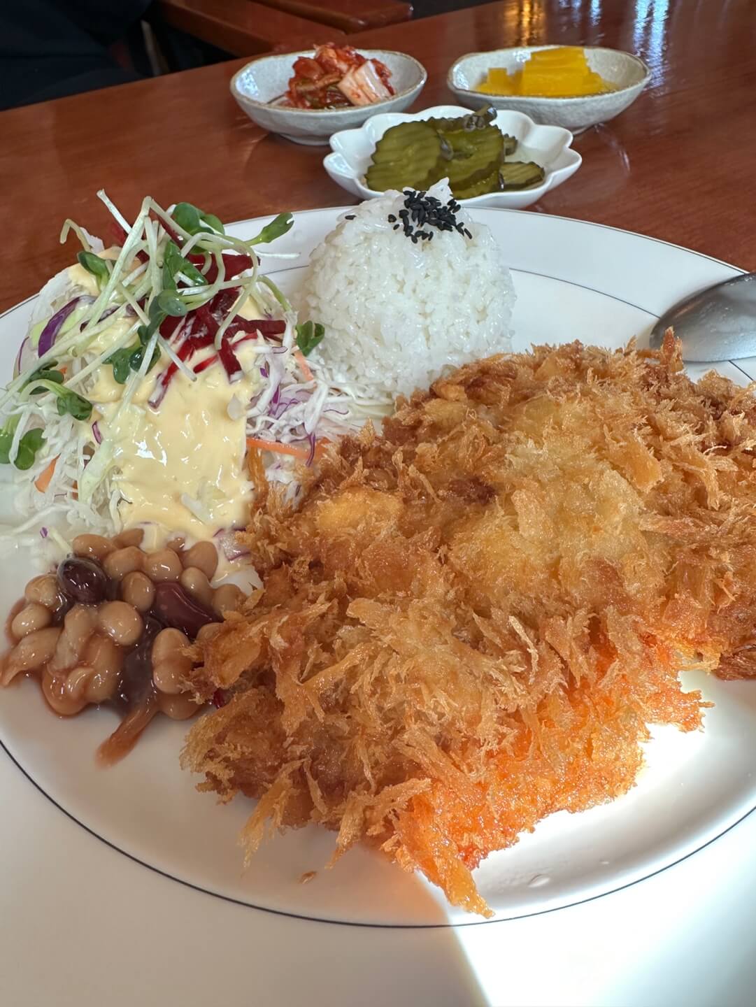 용인 처인구 돈까스 바삭한 튀김 모습