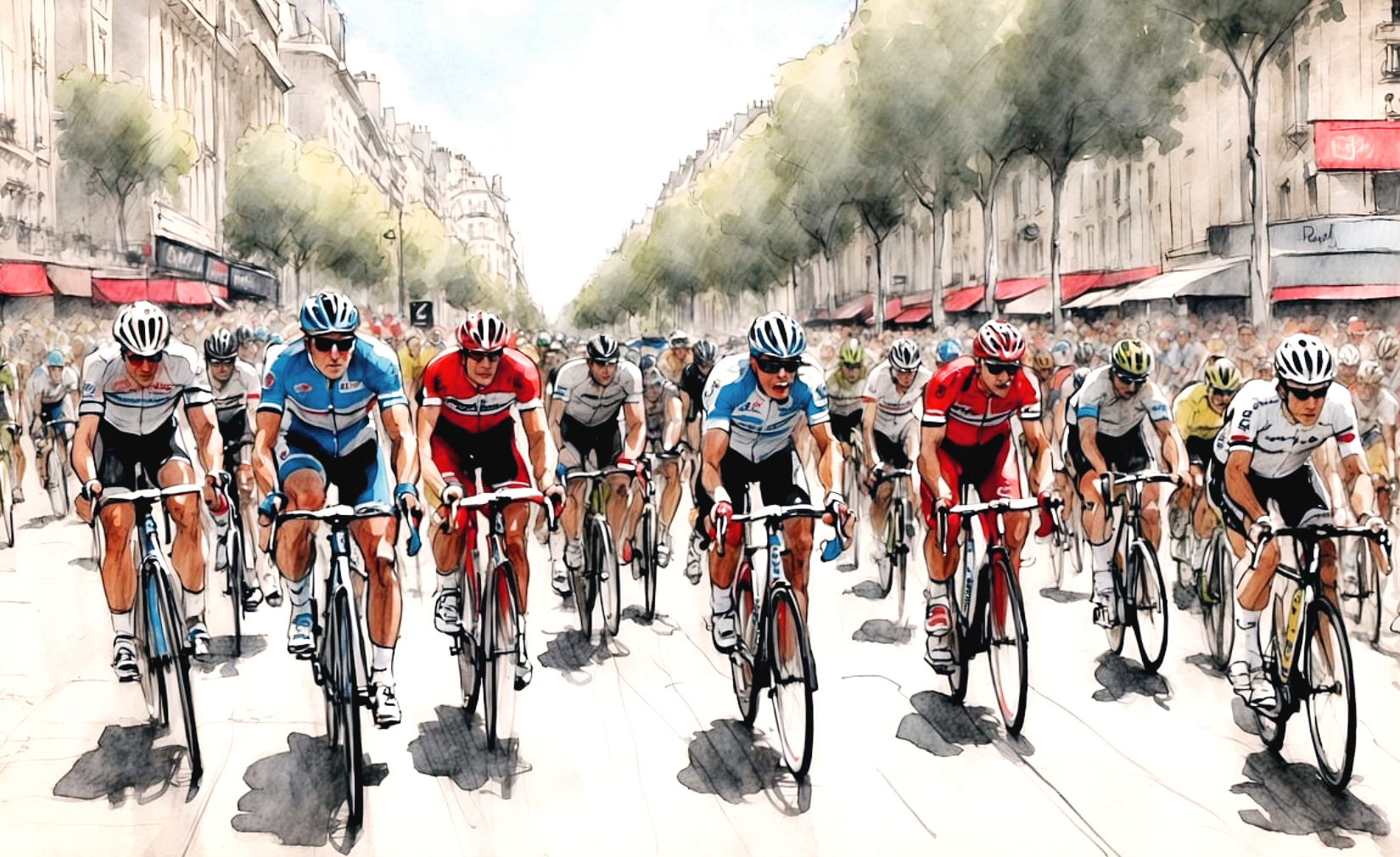 자전거 타는 사람들 모습