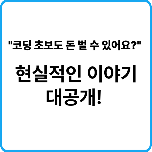 코딩 초보 표지
