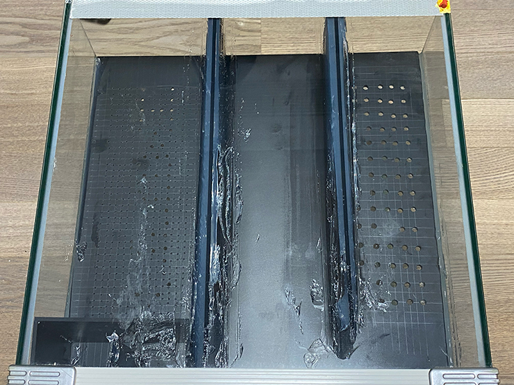 자작 섬프수조 후면 모습