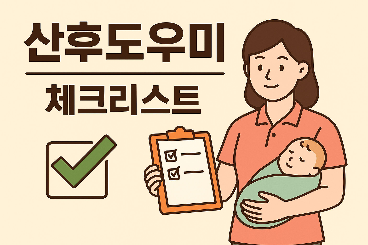 산후도우미 업체 선정 전 체크리스트 및 팁 공유