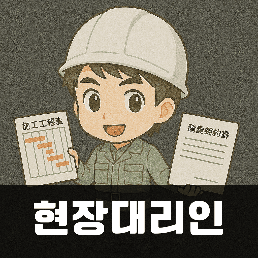 현장대리인 선임기준/배치기준