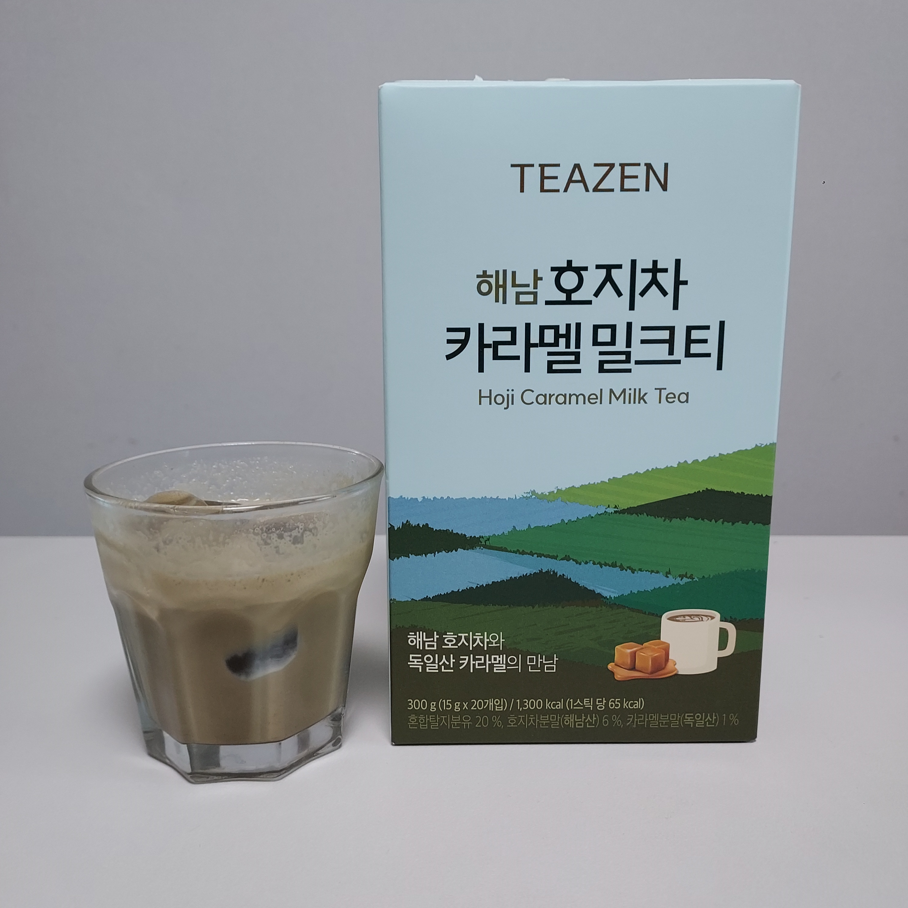 티젠 해남 호지차 카라멜 밀크티