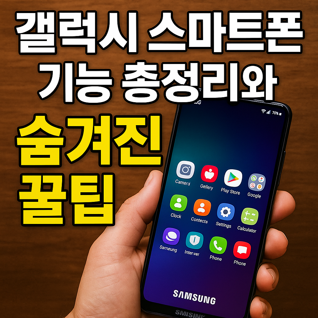 갤럭시 스마트폰 기능 총정리와 숨겨진 꿀팁 2025
