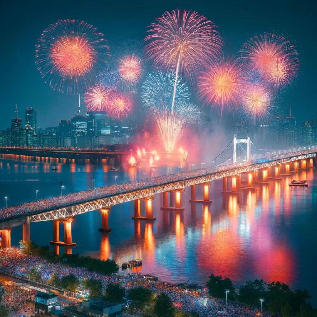 불꽃축제 동작대교