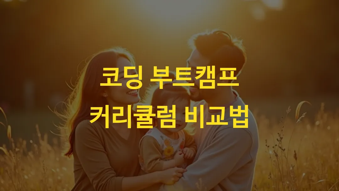 코딩 부트캠프 커리큘럼 비교법