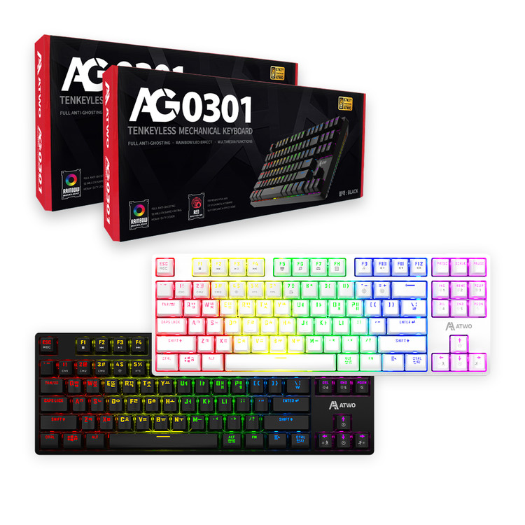 A2 AG0301 유선 게이밍 메카닉 키보드