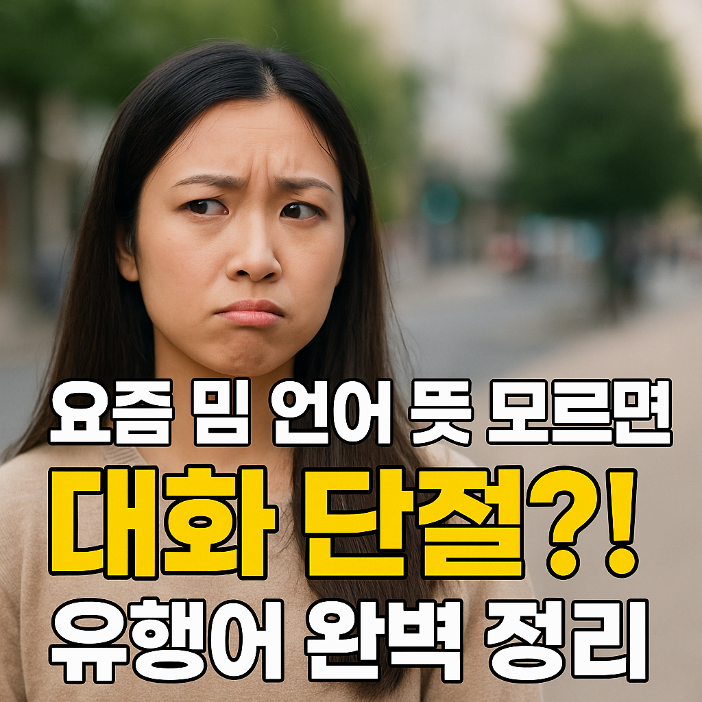 요즘 밈 언어 뜻 모르면 대화 단절?! 유행어 완벽 정리