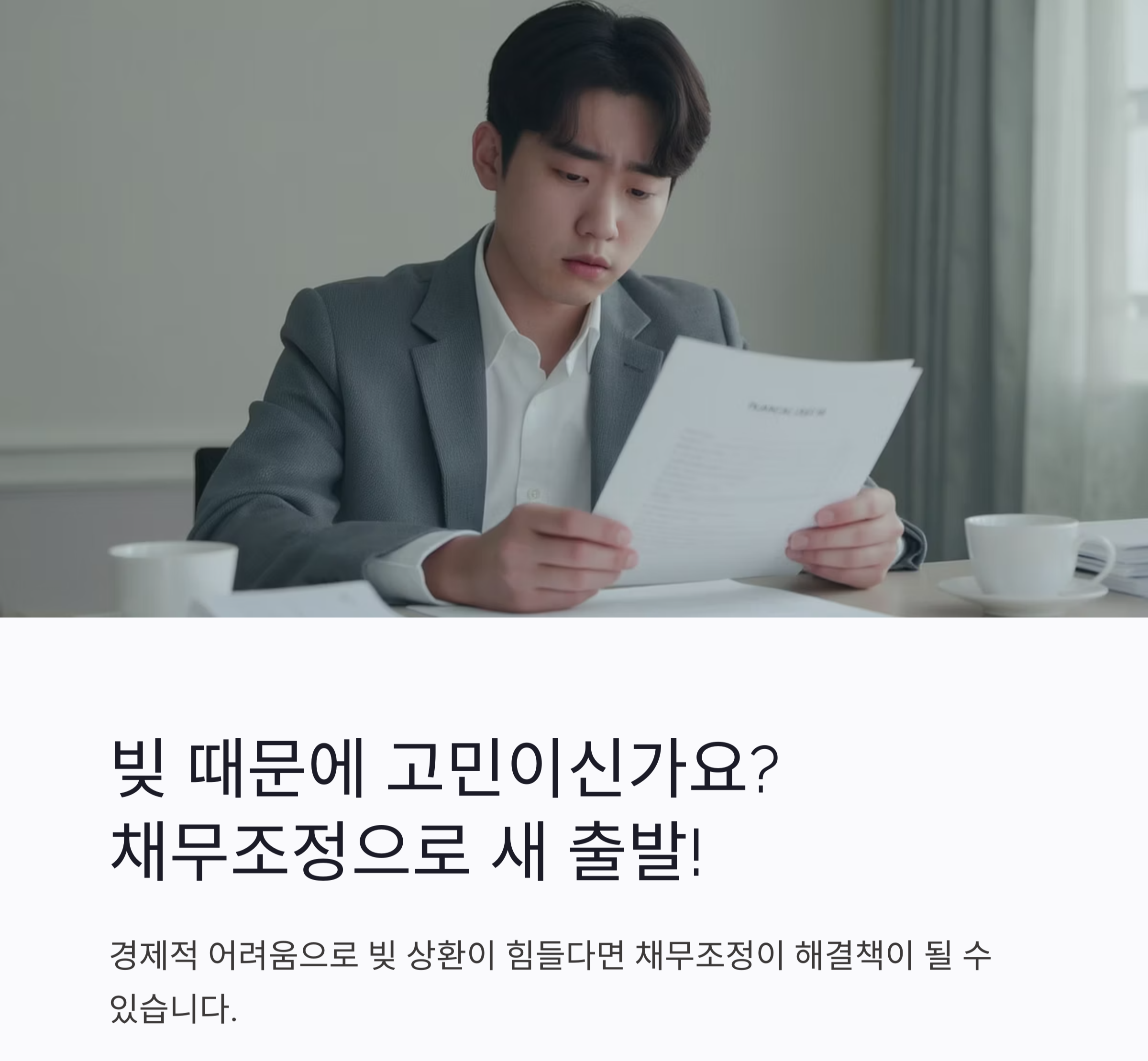 신용회복의 시작, 채무조정 신청으로 가능할까요?