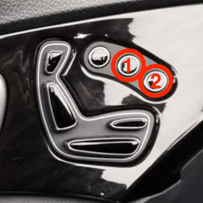 현대 그랜저HG 메모리 시트 저장 버튼 1, 2