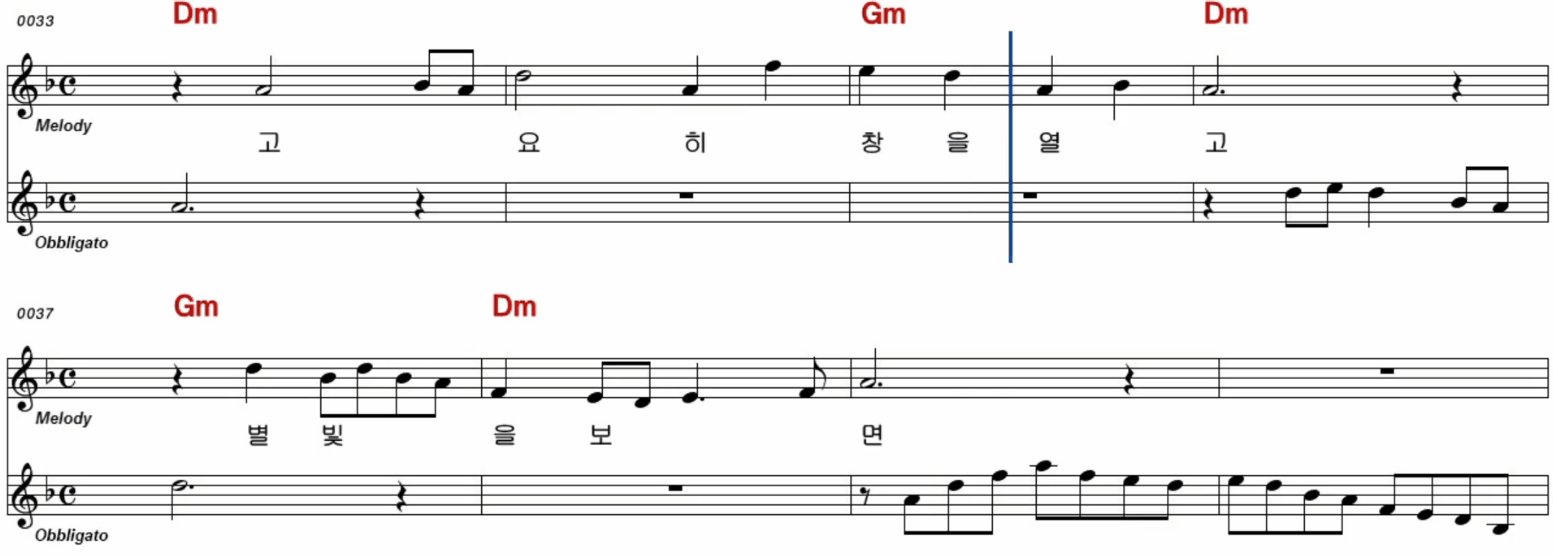 남인수 애수의 소야곡 악보