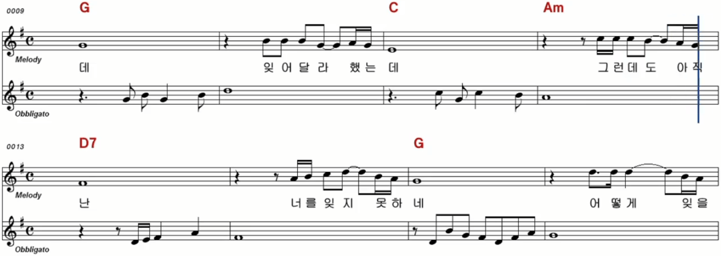 정다한(나훈아) 영영 악보