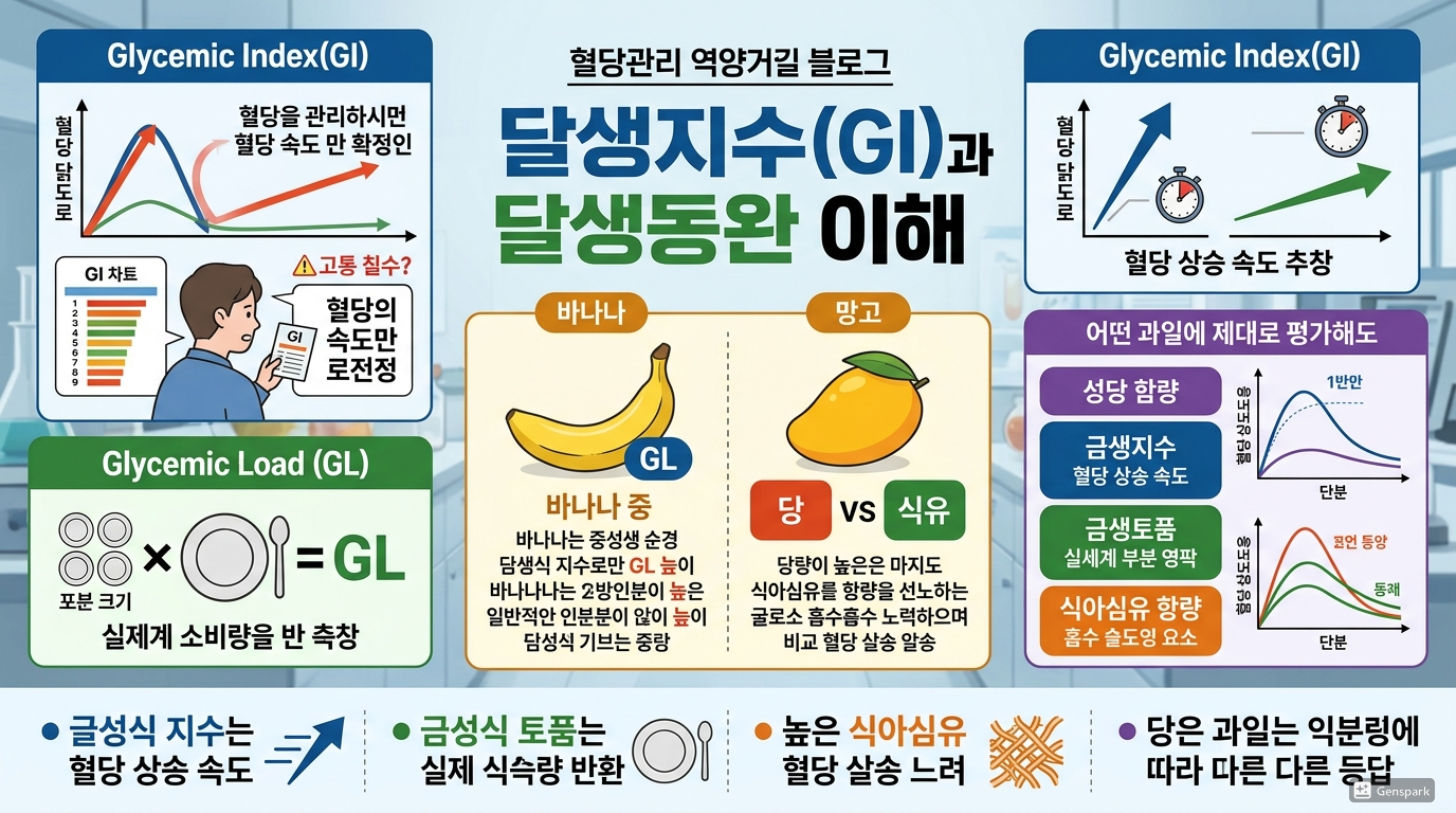 혈당지수와 혈당부하 이해하기
