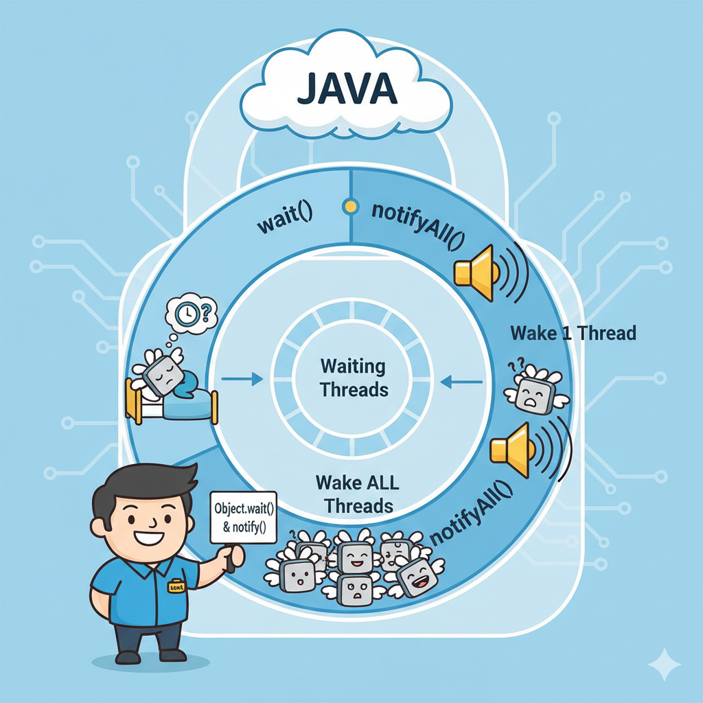 wait(), notify(), notifyAll()