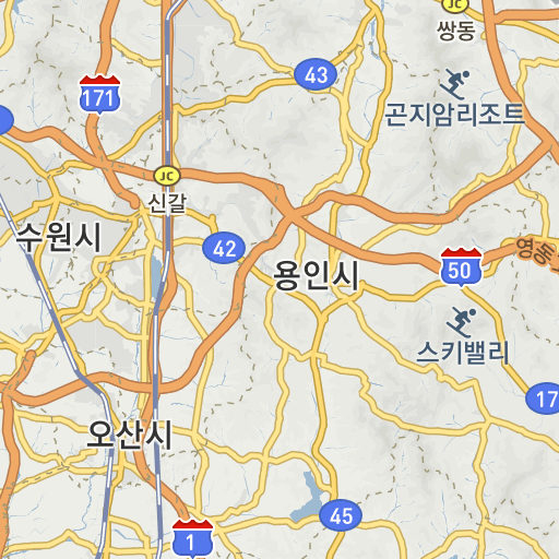 성남시내 교통상황