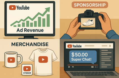 유튜브 광고 수익 제품 사진