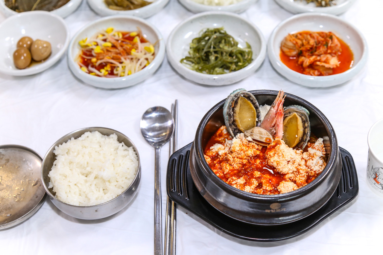 경주 달개비 순두부