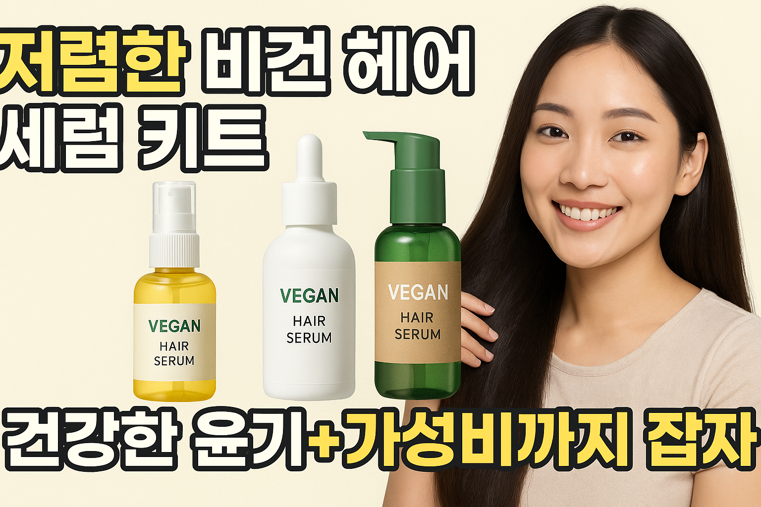 비건 헤어 세럼