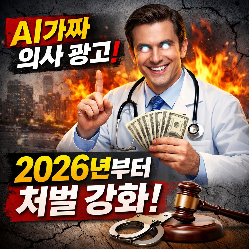 AI 가짜 의사 광고 허위 광고에 최대 5배 배상 2026년부터 징벌적 손해배상제 도입!