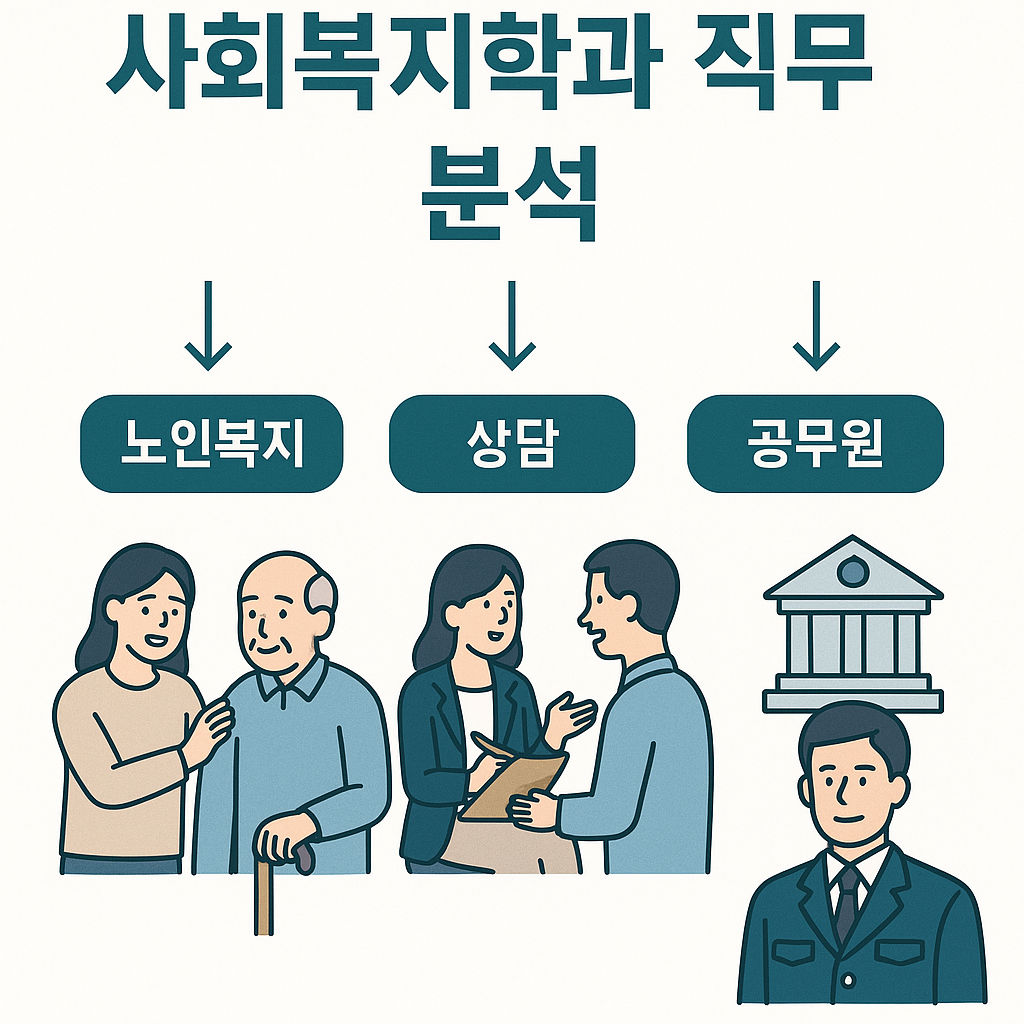 사회복지학과 직무 분석관련 이미지