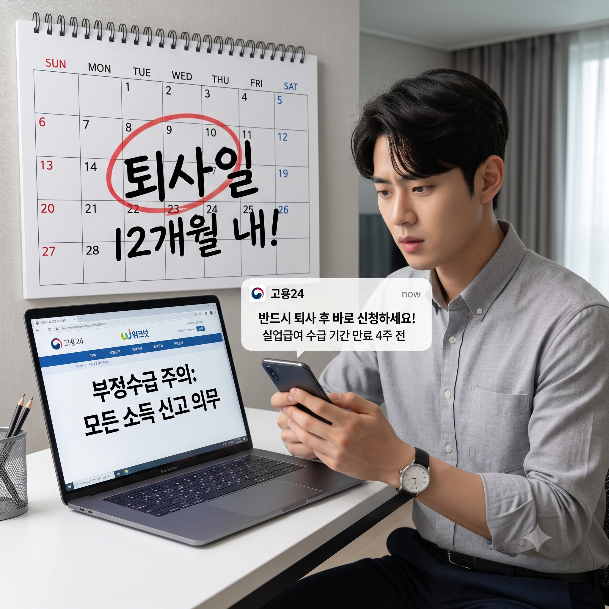 "퇴사 후에 생각하면 늦어요!" - 실업급여 받기 위한 조건 3가지 핵심정리