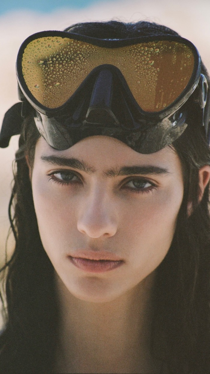 Saint Laurent YSL diving goggles luxury beach lifestyle⁠
