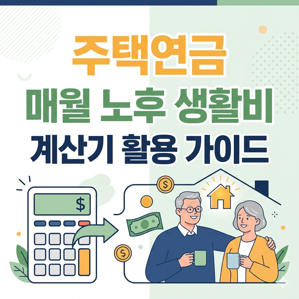 주택연금 수령액 계산기 활용하여 내 집으로 매월 노후 생활비 받는 가이드