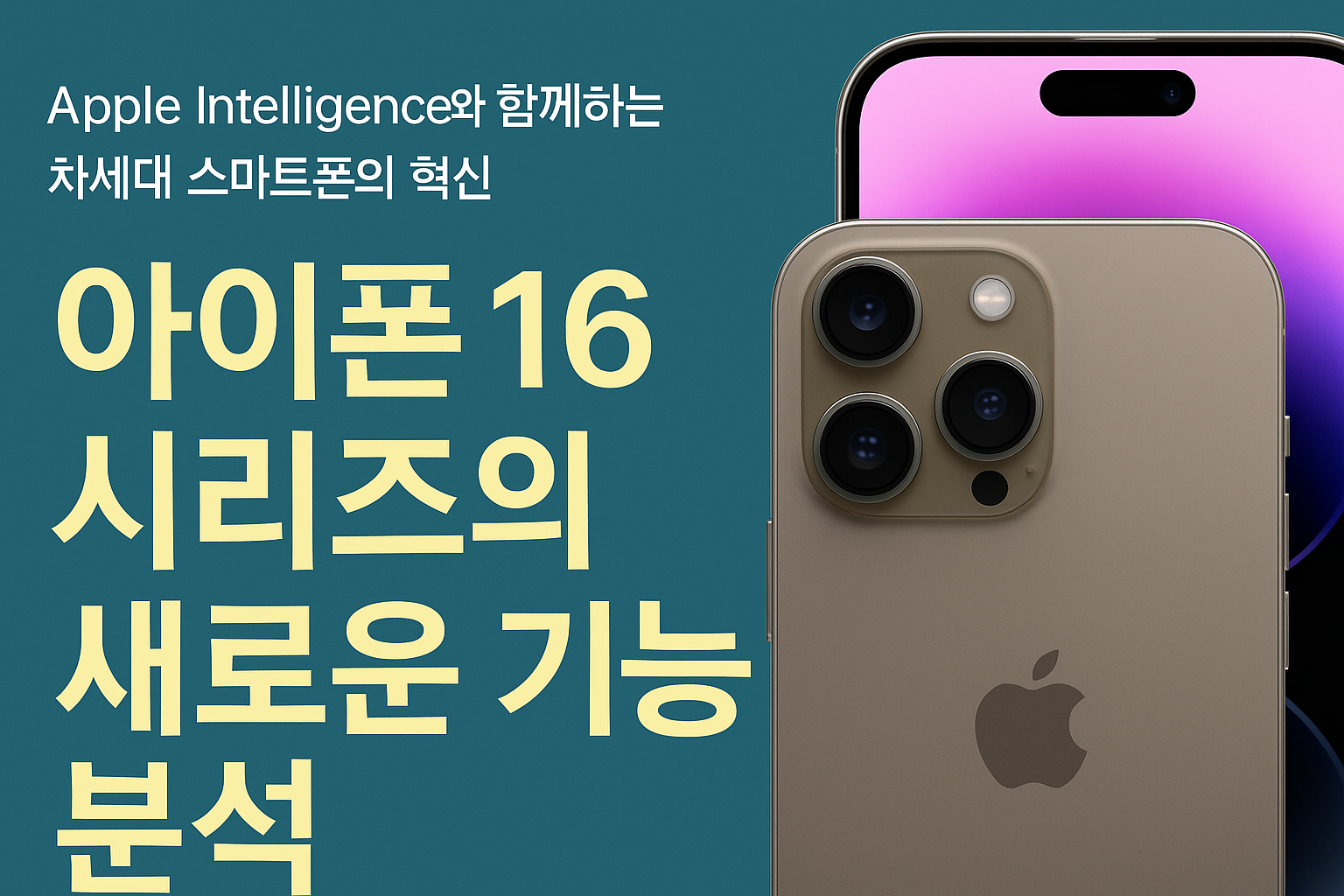 Apple Intelligence와 함께하는 차세대 스마트폰의 혁신