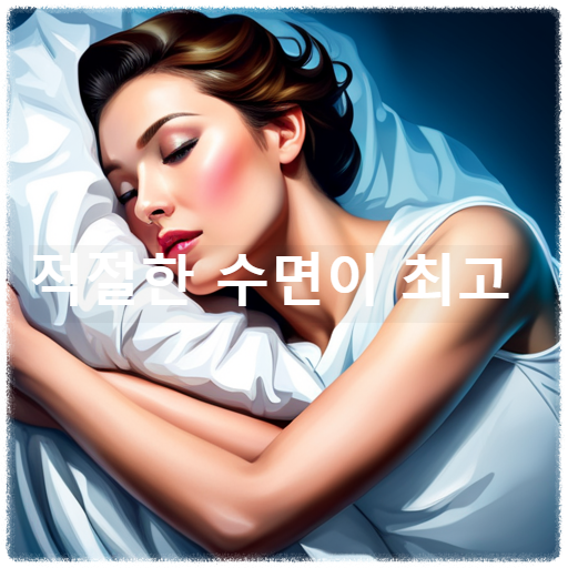 적절한 수면
