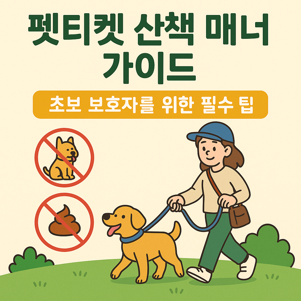 펫티켓 산책 매너