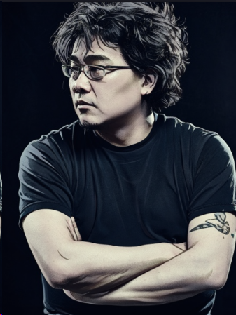 대한민국의 자산 봉준호(일러스트)