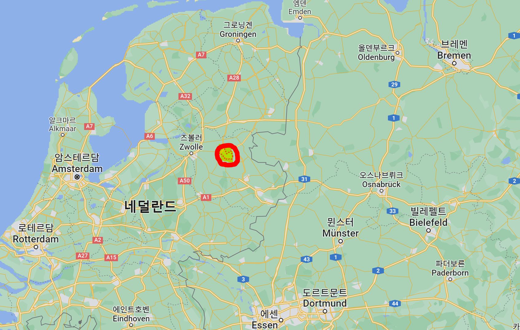 나치 보물이 묻혀있을 것으로 추정된 네델란드 옴멘