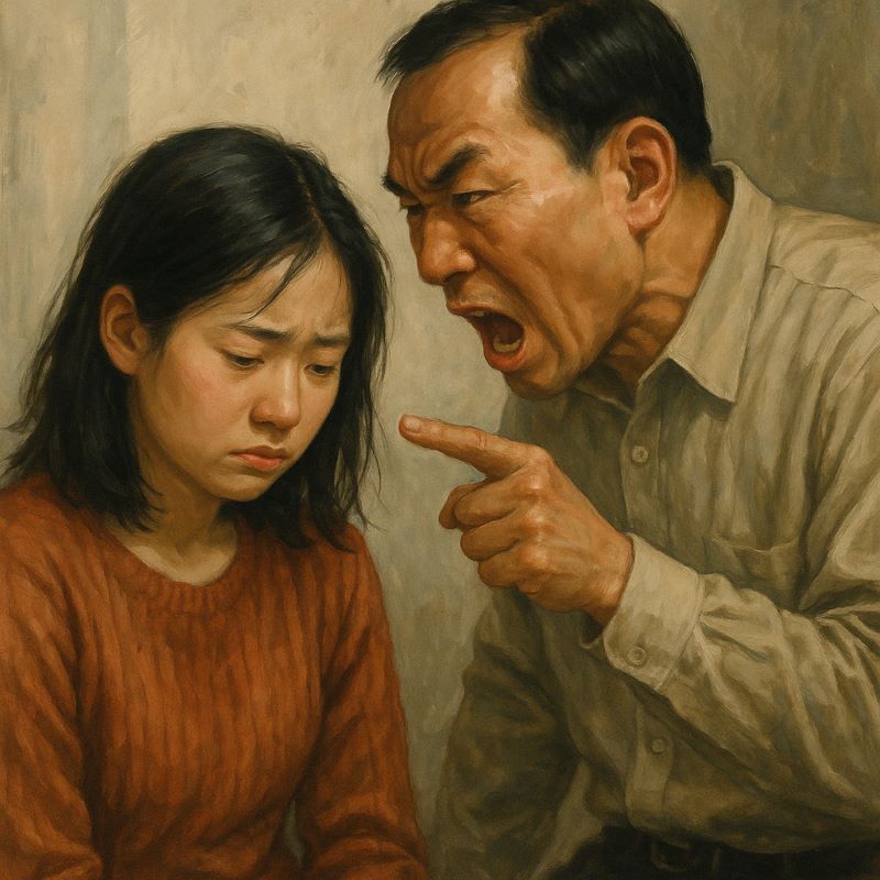 아버지에게 혼나는 꿈 – 권위에 대한 억눌림