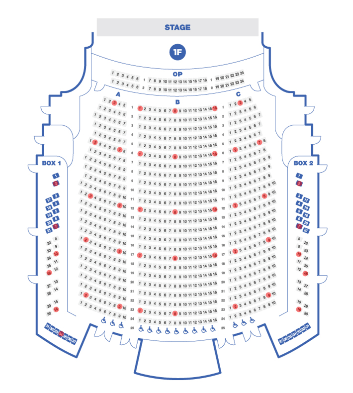예술의전당 오페라극장 좌석배치도