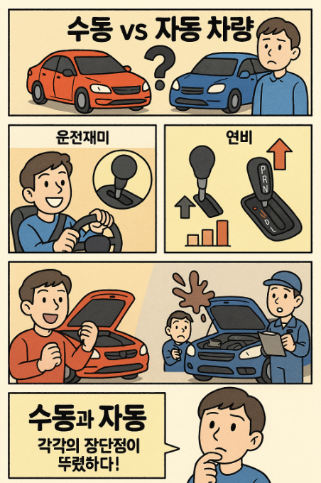 수동 vs 자동 차량