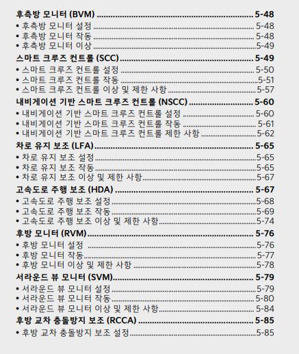2024 쏘렌토 사용설명서 - 운전자 보조 시스템 2
