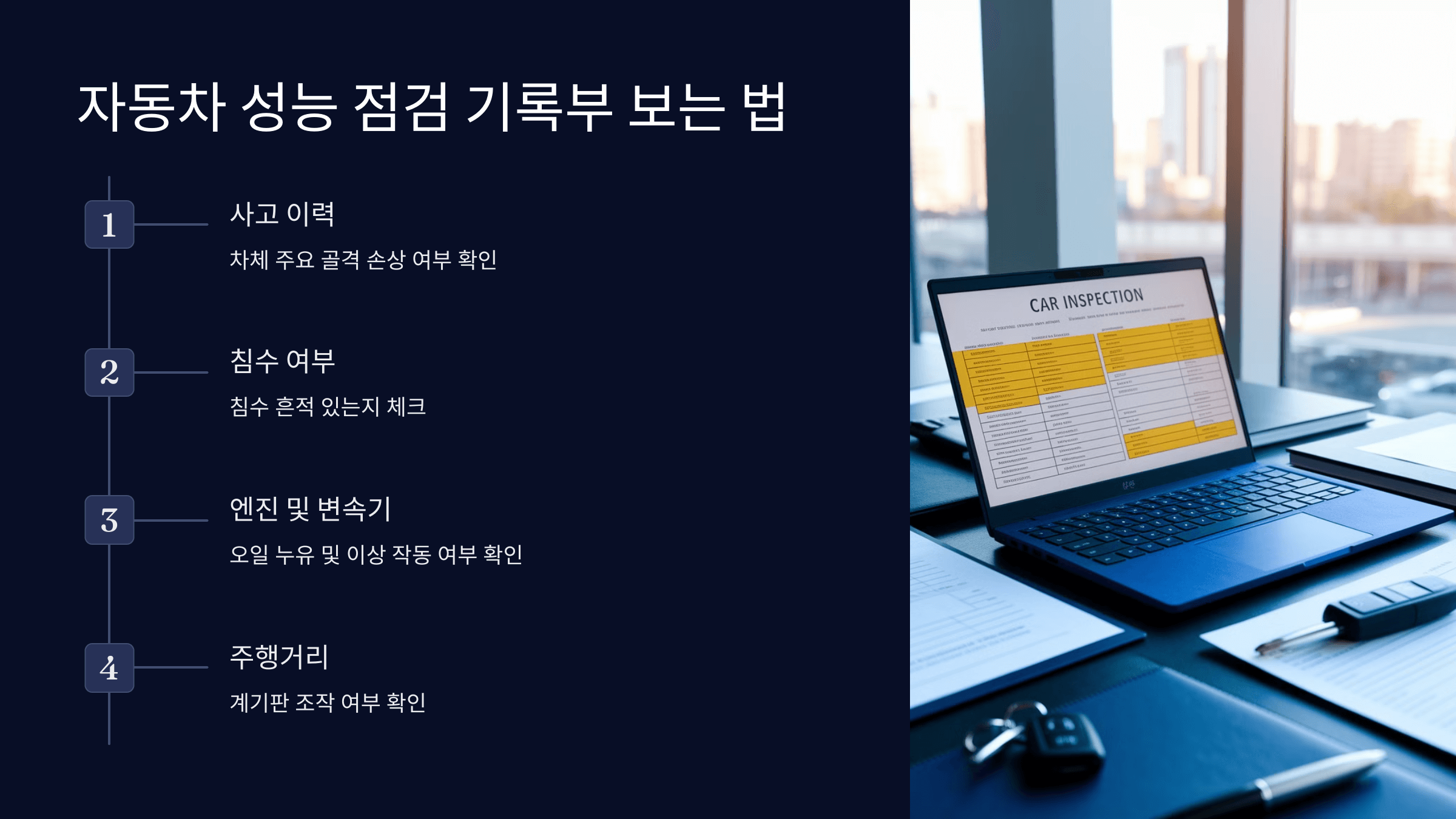 성능 점검 기록부 보는 법