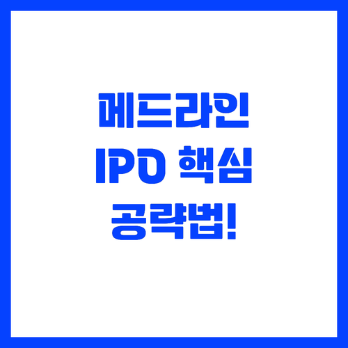 투자자가 주목해야 할 메드라인 IPO..